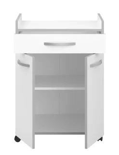 Ensemble buffet de cuisine et desserte à roulettes SEATTLE 1