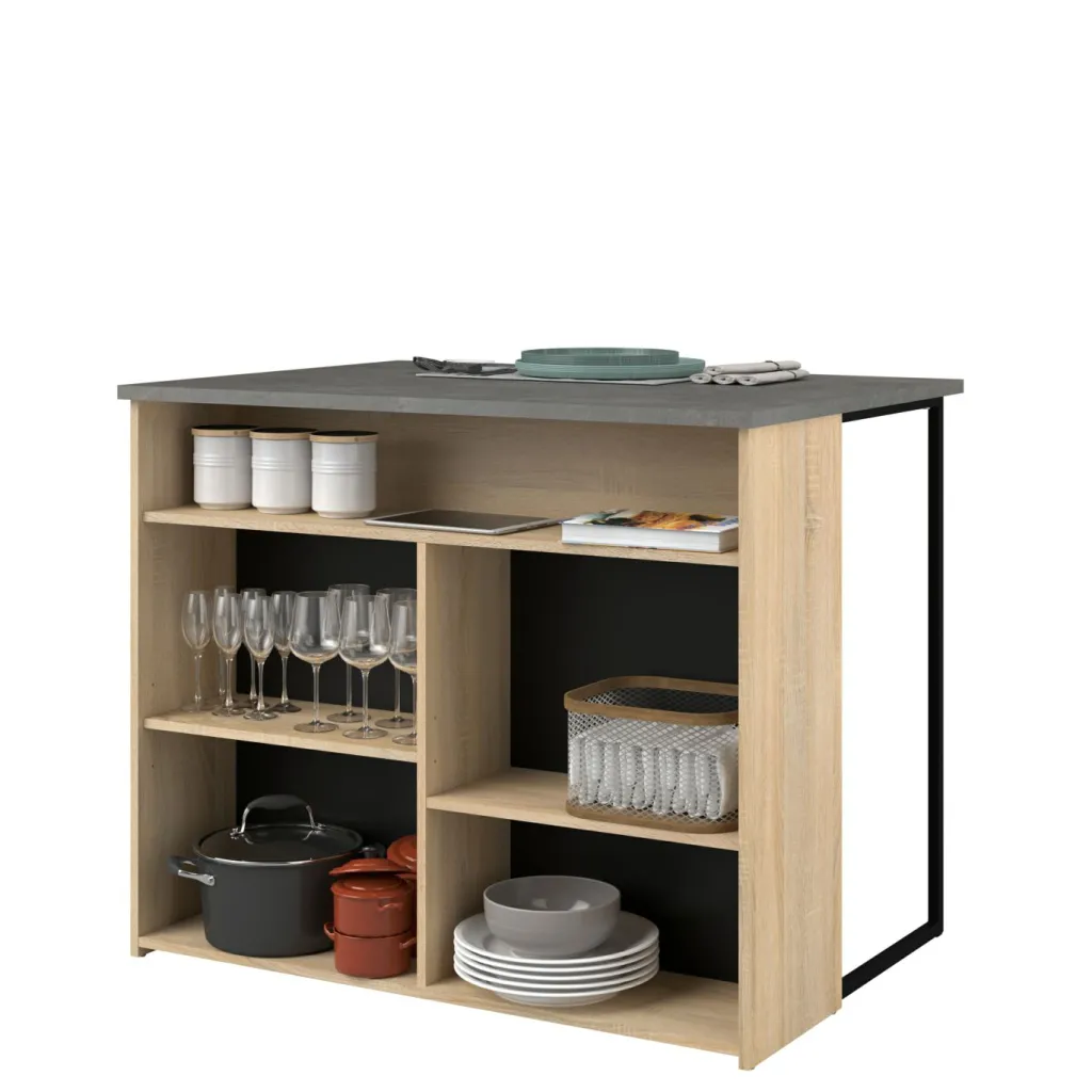 Ensemble de meubles de cuisine avec buffet PORTLAND 3-Parisot Hot