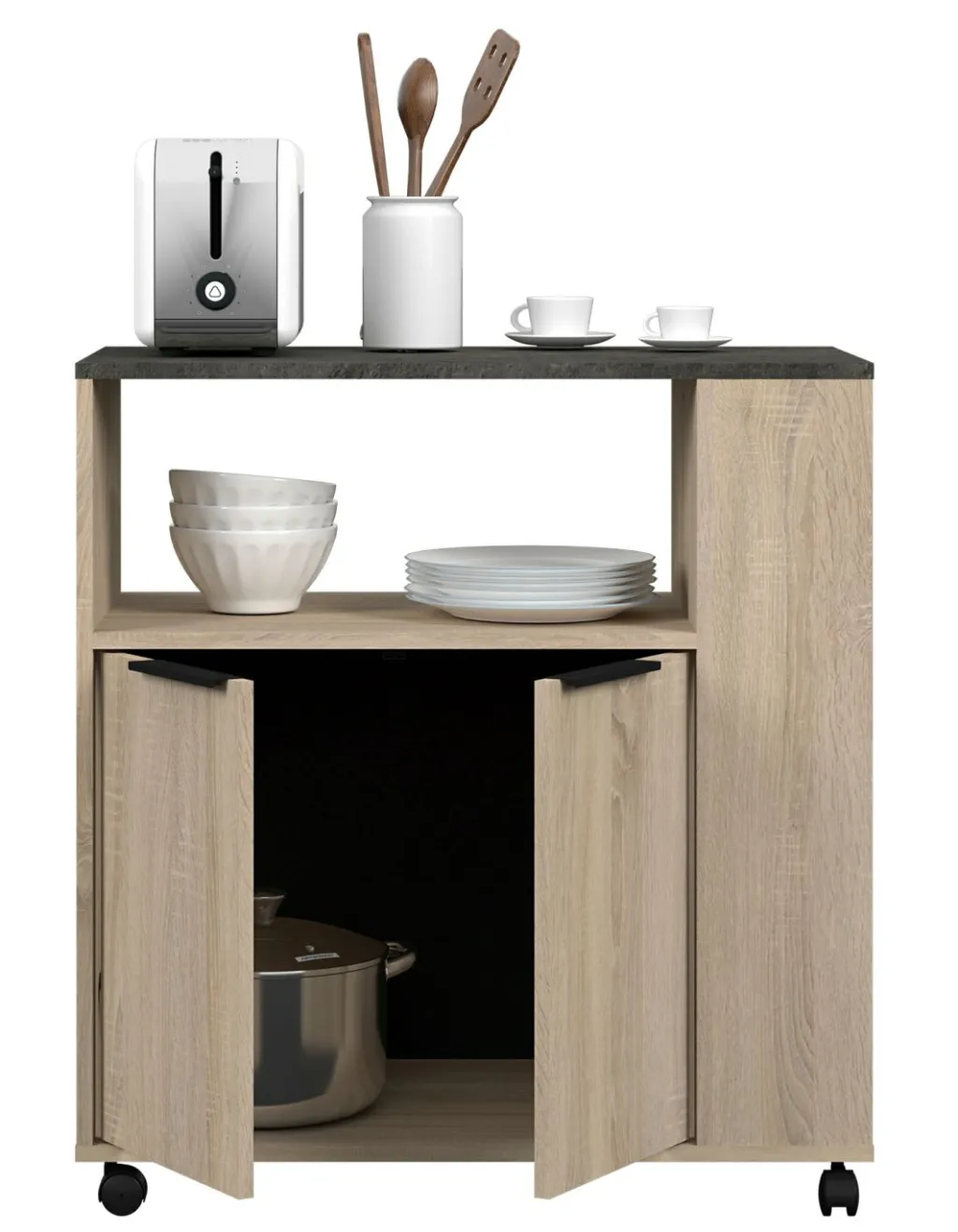 Ensemble de meubles de cuisine avec buffet PORTLAND 3-Parisot Hot