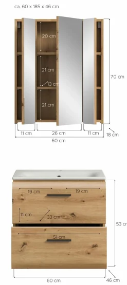 Ensemble salle de bains 2 éléments BONGA-Xonox Online