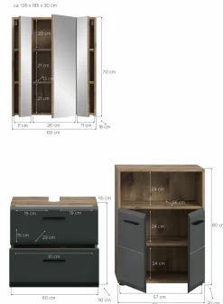 Ensemble salle de bains 3 éléments BONGA