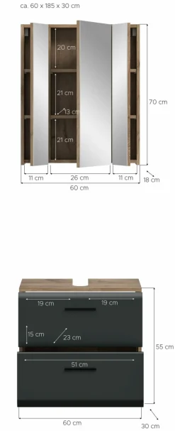 Ensemble salle de bains 2 éléments BONGA