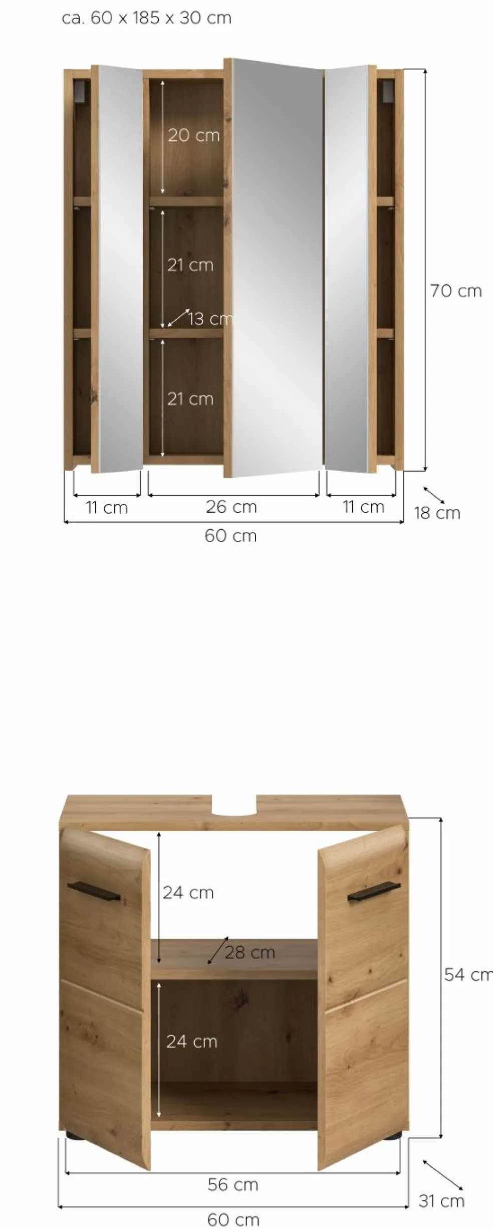 Ensemble salle de bains 2 éléments BONGA