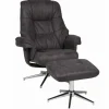 Fauteuil relax avec repose-pieds BURNABY-Duo New