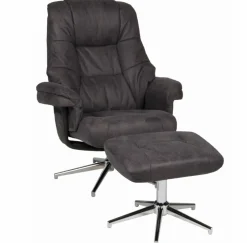Fauteuil relax avec repose-pieds BURNABY-Duo New