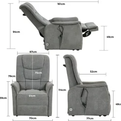 Fauteuil TV avec fonction mobilité PARMA 2-Duo New