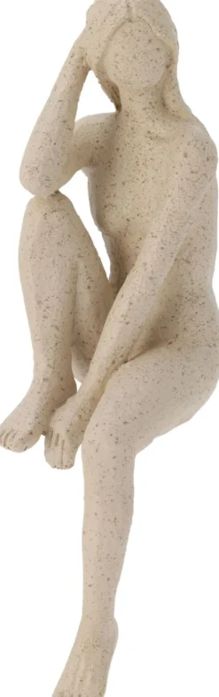Figurine décorative femme assise sur le rebord DEKO-Koopman Online