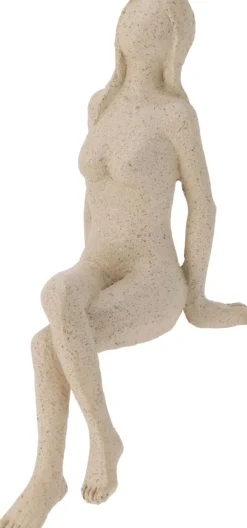 Figurine décorative femme assise sur le rebord DEKO-Koopman Online