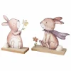Figurine lapin avec fleur BUNNY