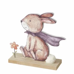 Figurine lapin avec fleur BUNNY