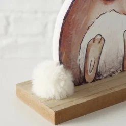 Figurine lapin avec fleur BUNNY