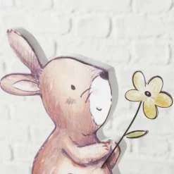 Figurine lapin avec fleur BUNNY