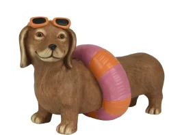 Figurine teckel avec bouée BODO-Kaemingk Sale