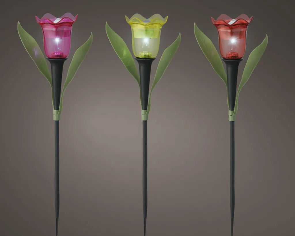 Fleur solaire avec piquet SOLAR-Kaemingk Outlet