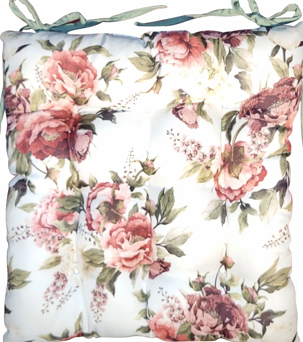 Galette de chaise VINTAGE ROSE