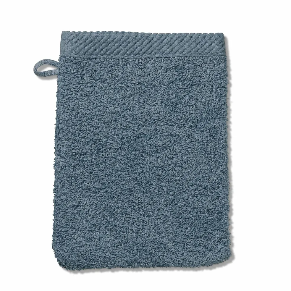 Gant de toilette bleu fumé LADESSA