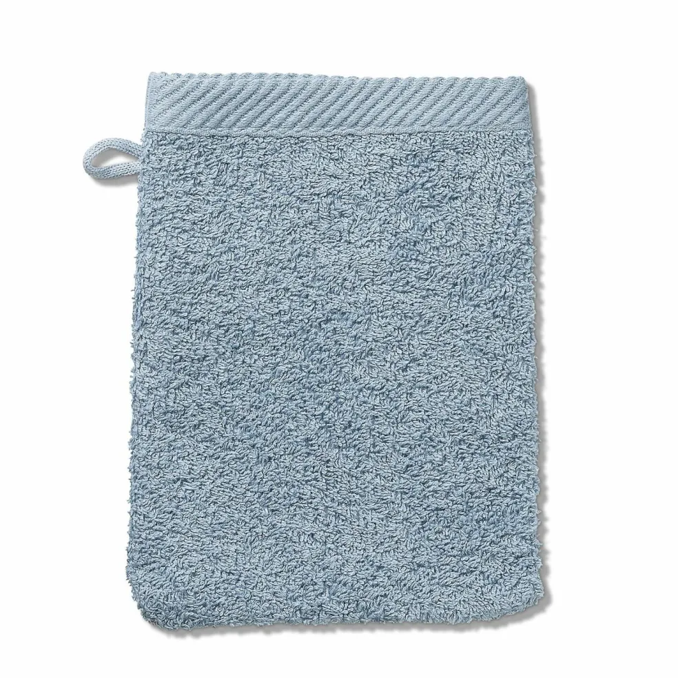 Gant de toilette bleu glacé LADESSA