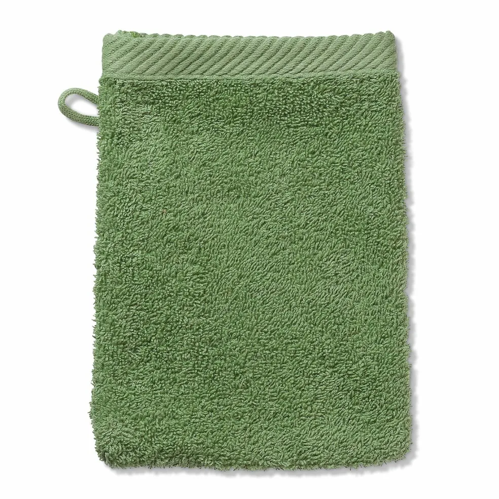 Gant de toilette vert mousse LADESSA