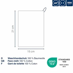 Gant de toilette vieux rose LADESSA-Kela Clearance