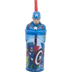 Gourde 3D avec paille Avengers AVENGERS-Stor