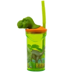 Gourde 3D Dino avec paille REX-Stor New