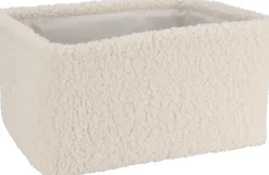 Grand panier aspect peluche EH