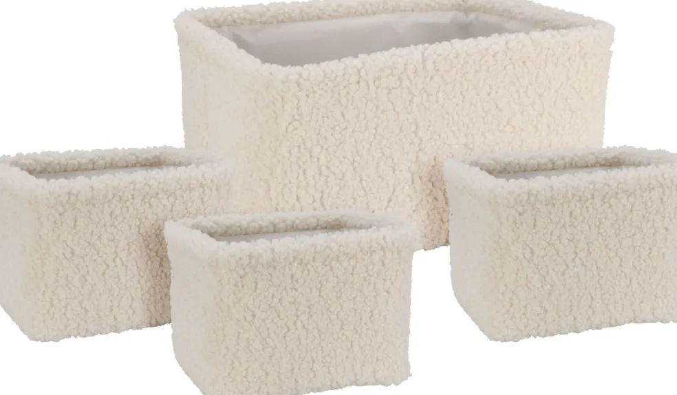 Grand panier aspect peluche EH