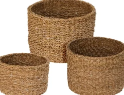 Grand panier rond en jonc de mer EH-Koopman Clearance