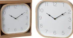 Horloge aspect bois EH-Koopman Outlet
