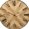 Horloge murale aspect bois EH