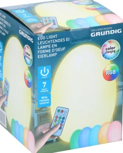 Lampe LED en forme d'œuf avec variateur de couleurs ALPINA