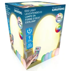 Lampe LED en forme d'œuf avec variateur de couleurs ALPINA