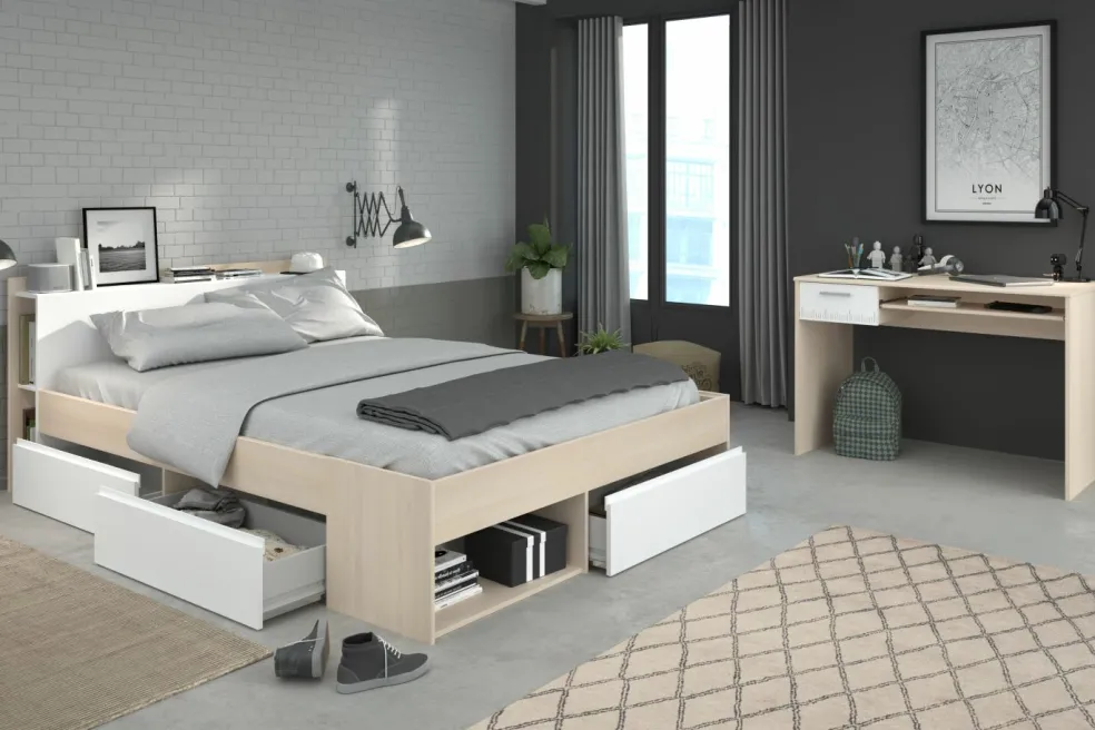 Lit avec bureau MOST 62