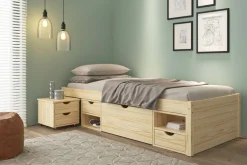 Lit avec rangement et chevet CLAAS SINGLE 90x200cm