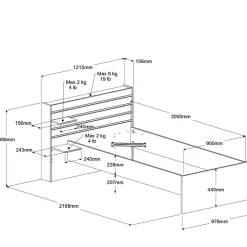 Lit avec rangement MIAMI 1