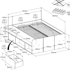 Lit avec rangement TRAVEL 2