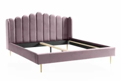 Lit capitonné coquillage PASARKEMIS