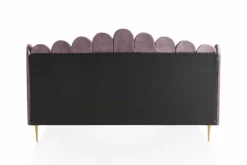 Lit capitonné coquillage PASARKEMIS