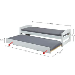Lit double escamotable 90 x 200 cm VINDAS-Inter Link Hot