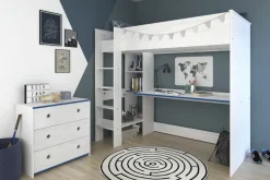 Lit mezzanine avec commode SMOOZY 29a-Parisot