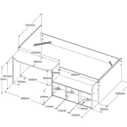 Lit mezzanine JADE 1