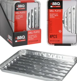 Lot de 4 barquettes à barbecue KITCHEN-Koopman Best