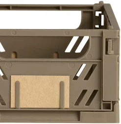 Lot de 2 caisses pliables ton marron DAY