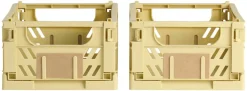 Lot de 2 caisses pliables ton jaune DAY-Schou Company Outlet
