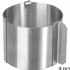 Lot de 4 cercles à pâtisserie KITCHEN