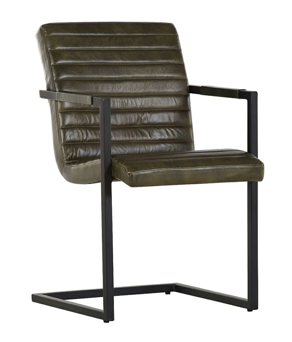 Lot de 2 chaises à piètement luge BARCELONA