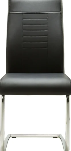 Lot de 4 chaises à piètement luge LUCKY