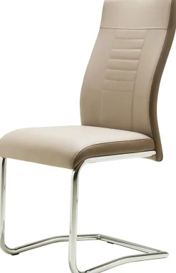 Lot de 4 chaises à piètement luge LUCKY