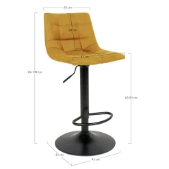 Lot de 2 chaises de bar MIDDELFART-House Nordic Online