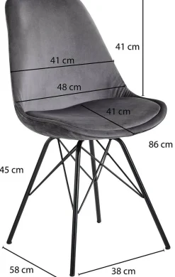 Lot de 2 chaises de salle à manger WOHNLING-Skyport Best